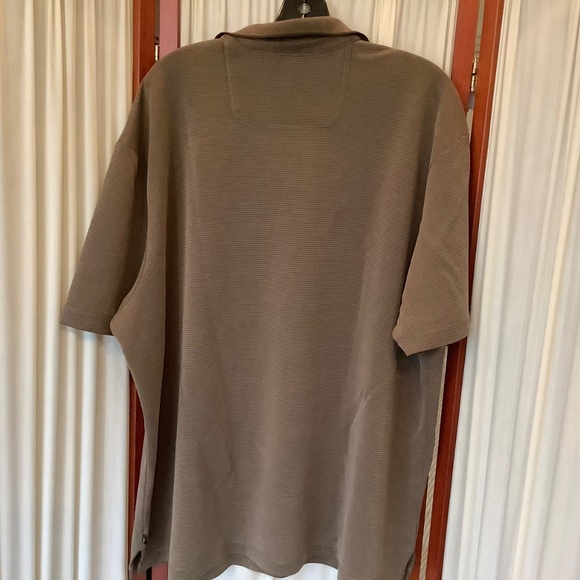 Tommy Bahama Mens Polo Shirt Short Sleeve Khaki Brown XXL/TTG - Picture 2 of 5